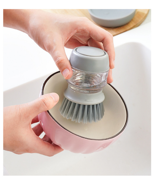 Handheld Liquid Storage Pot Scrubber for Kitchen