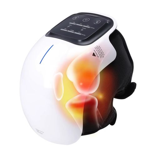 Self-heating vibrating knee massager with heat preservation function