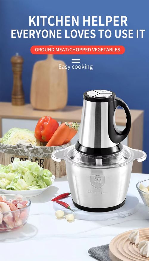 Large-capacity meat grinder with three-speed adjustment