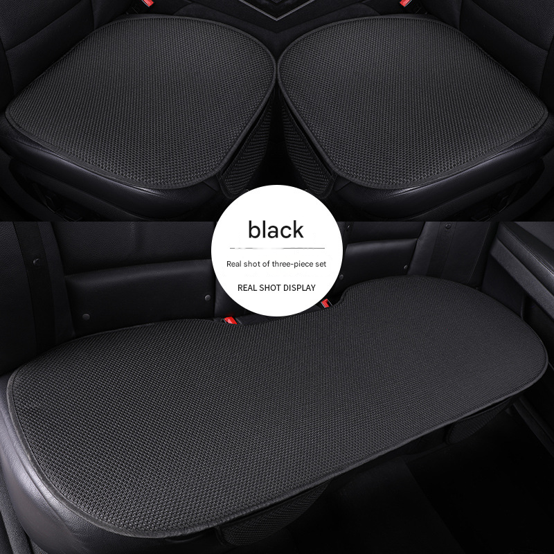 🔥🔥Breathable & Anti-Slip Viscose filament Car Seat Covers（black）