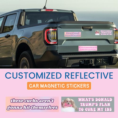 Customized Reflective Car Magnetic Stickers