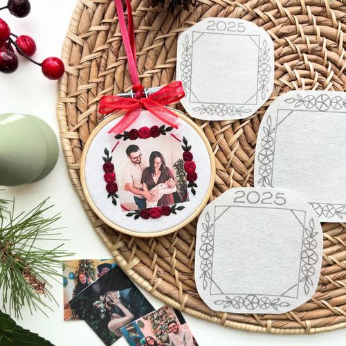 Personalized Embroidered Photo Frame