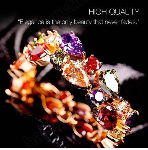 💎💍🌈Colored Zircon Jewelry Set