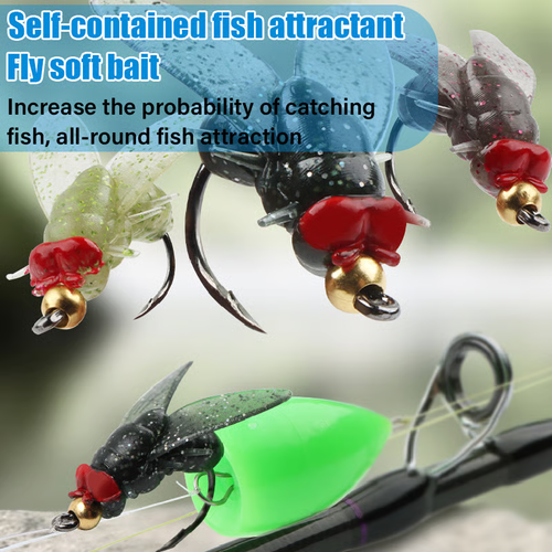 🔥Simulated Flies Fishing Attractor Bait Hook(20pcs)
