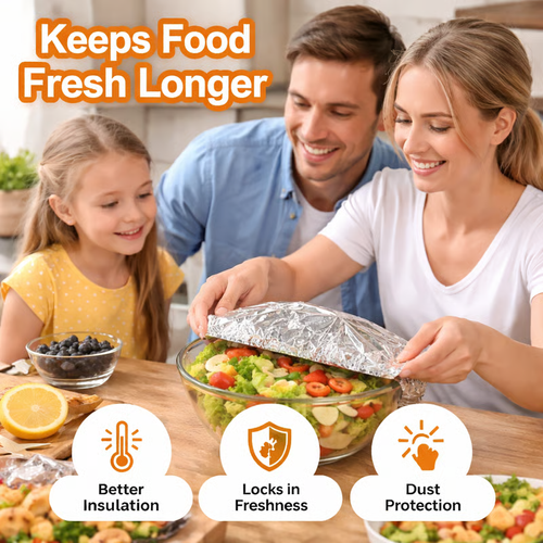 🥘Aluminum Foil Heat Shield Covers – No Plastic 🥘(100pcs)
