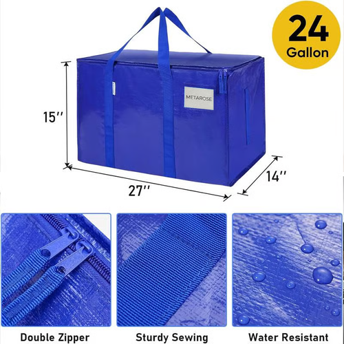 😍🤩🤪24 Gallon Extra Large Heavy Duty Foldable Moving Bags