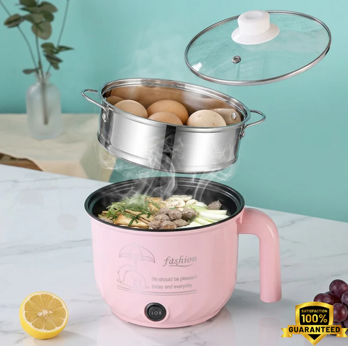 😀Free Home Delivery | Portable Multifunctional Non-Stick Electric Pot – 2 Liter