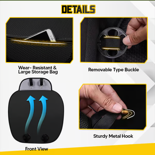 🔥🔥Breathable & Anti-Slip Viscose filament Car Seat Covers(Black,🔥Fullset (2 Front Seats + Full Backseats))