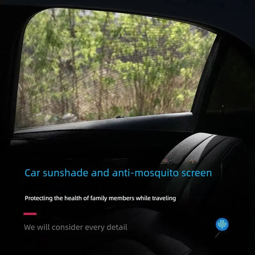 🚗🚗🚗Car Anti‑Mosquito Screen Net, 4 Pack Car Sunshade Curtain, Mosquito Net For Car Glass, Privacy Window Mesh