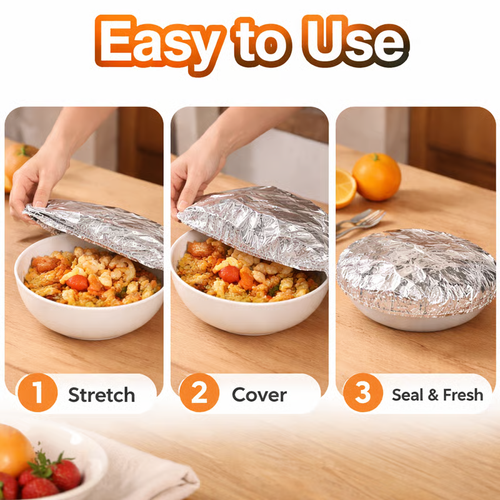 🥘Aluminum Foil Heat Shield Covers – No Plastic 🥘(100pcs)