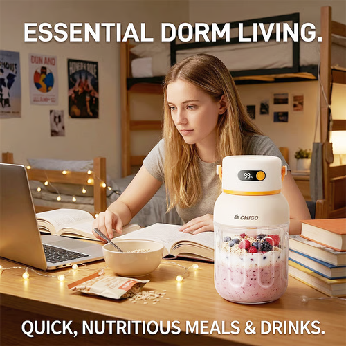 Portable Electric Juicer Cup with zero cord hassle 🥤: Drink fresh nutrient-rich smoothies without struggling with heavy blenders.🍓