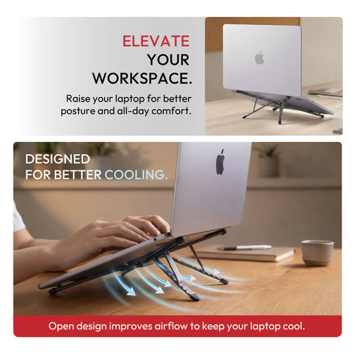 🔥🔥3-in-1 MagLock Stand - Laptop Riser, Phone & Tablet Stand