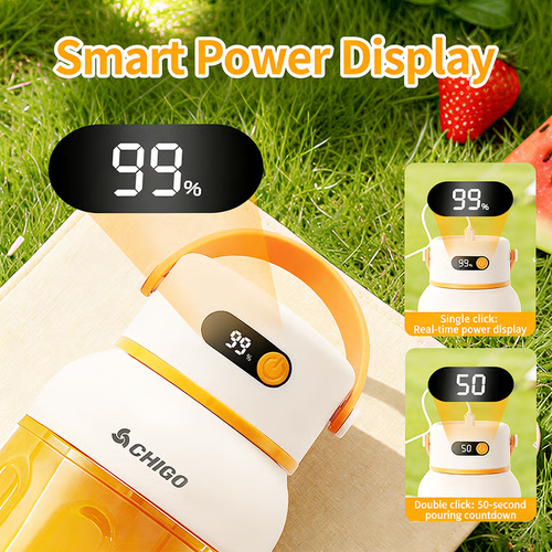 Portable Electric Juicer Cup with zero cord hassle 🥤: Drink fresh nutrient-rich smoothies without struggling with heavy blenders.🍓
