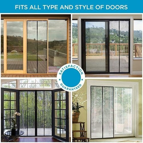 🔥Magnetic Screen Door（🔥 Limited-time offer with free gifts：1 x Pack Magic Tape Roll+1 x Packs of push pins）