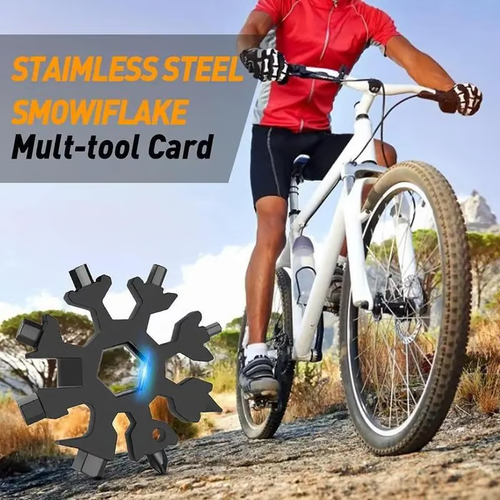 🔥🔥🔥Viral 18-in-1 Snowflake Multi-tool Stainless Steel Portable Wrench