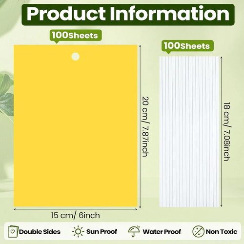 🦟🐛🍃Double Sided Sticky Bug Traps(1 Pack (20 pcs) 4 sales