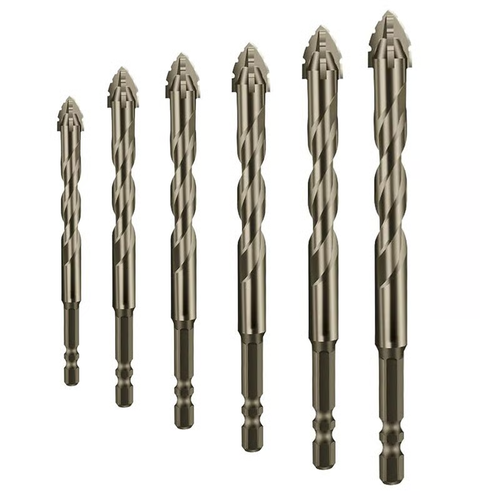 🌟🌟🌟New Four-Flute Sawtooth Eccentric Drill Bit Set(1 Set 6 PCS)