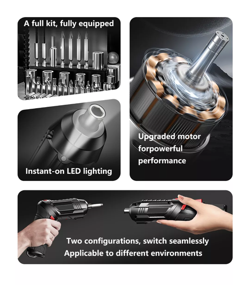 🔩🔩🔩Electric screwdriver, rechargeable, small household use