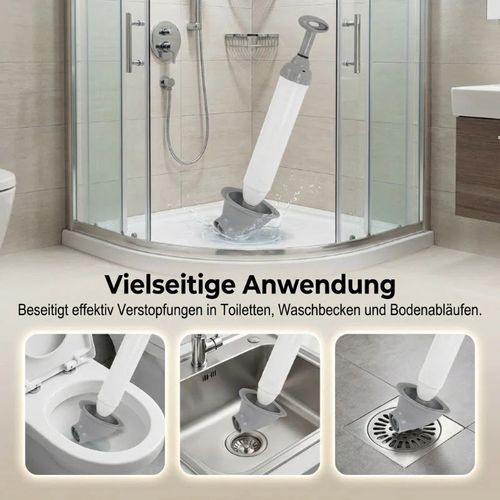 💎 Household high-pressure toilet pipe cleaner – Instant blockage removal, no chemicals, no mess!