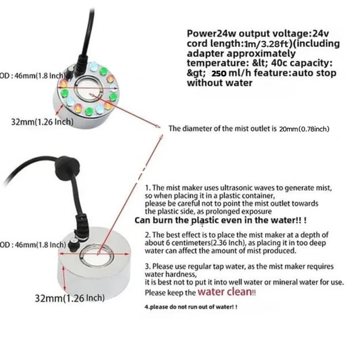🔥Mist Maker Ultrasonic Fogger   Indoor outdoor Landscaping