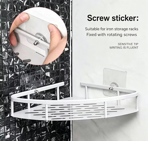 🔥🔥Self Adhesive Nails Wall Mount Non-Trace Screw Hook Stickers(10pcs)