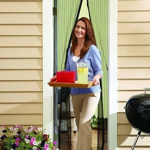🔥Magnetic Screen Door（🔥 Limited-time offer with free gifts：1 x Pack Magic Tape Roll+1 x Packs of push pins）