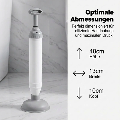 💎 Household high-pressure toilet pipe cleaner – Instant blockage removal, no chemicals, no mess!