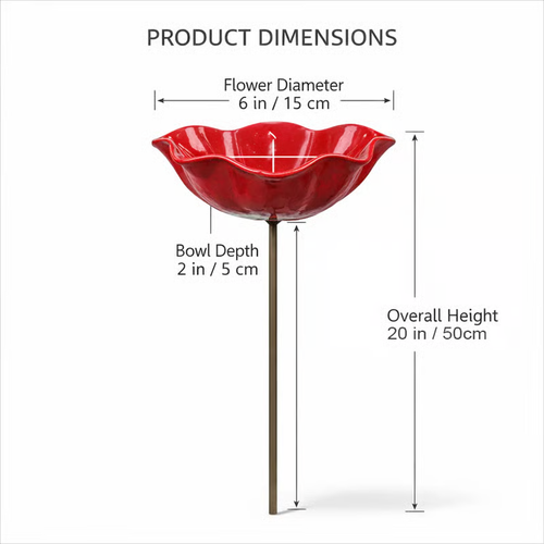 🌸 Everlasting Garden Blooms - Handmade Metal Flower Garden Stake🐦