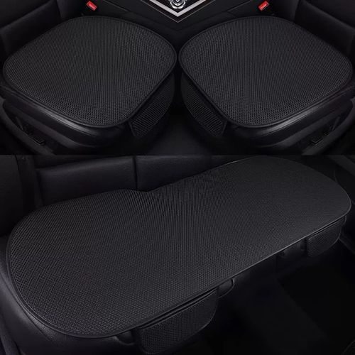 🔥🔥Breathable & Anti-Slip Viscose filament Car Seat Covers(Black,🔥Fullset (2 Front Seats + Full Backseats))