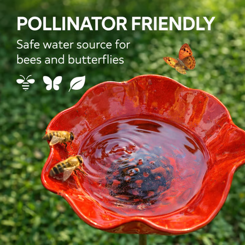 🌸 Everlasting Garden Blooms - Handmade Metal Flower Garden Stake🐦