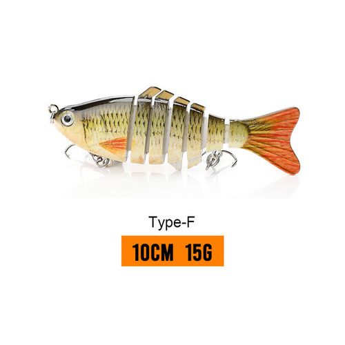 10cm 15g MULTI JOINTED SWIMBAITS WOBBLER CRANKBAIT SLOW SINKING SWIMMING LURES
