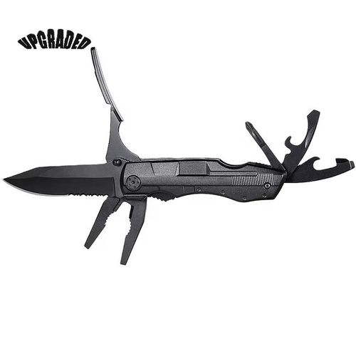 10-in-1 German Steel Tactical Tool - Knife Saw Pliers Bottle Opener All in One