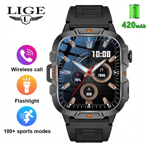 Multi-Function Sport Watch Bluetooth Call 1.3 Inch HD Screen HR SpO2 IP68