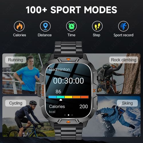 Multi-Function Sport Watch Bluetooth Call 1.3 Inch HD Screen HR SpO2 IP68