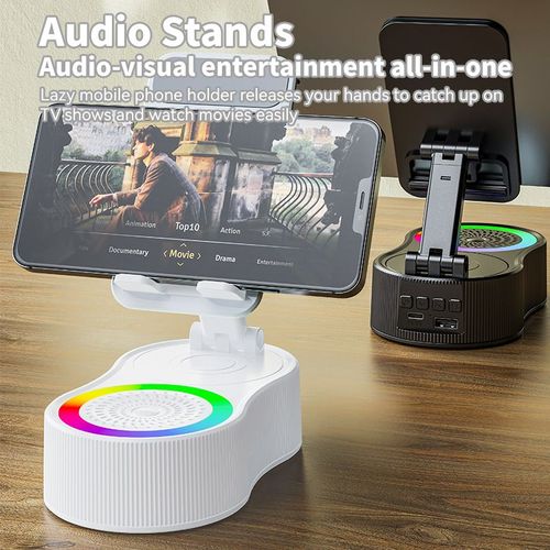 5 in 1 Bluetooth Speaker with HD Sound Phone Holder and Emergency Charger for Car Outdoor
