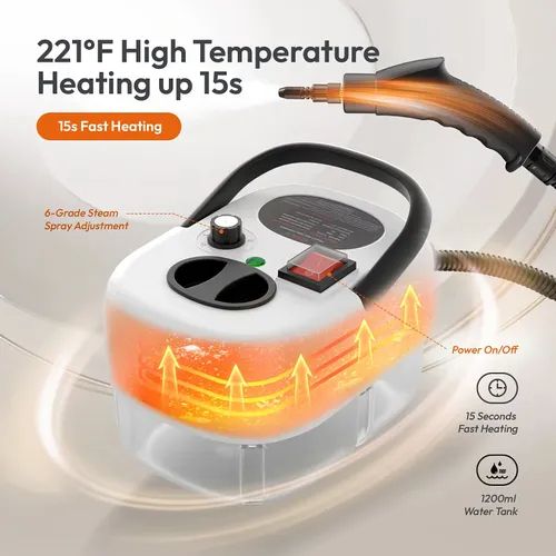 Multi Purpose Cleaning Machine High Pressure Steam Sterilization for Car and Home