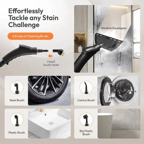 Multi Purpose Cleaning Machine High Pressure Steam Sterilization for Car and Home