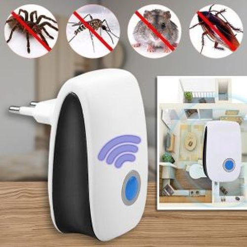 Repelente eletrónico de mosquitos, repelente ultrassónico de insetos, 4 peças em 1 pacote