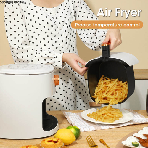 Air Fryer, 4L capacity, multi-functional household electric air fryer, mechanical control air fryer.