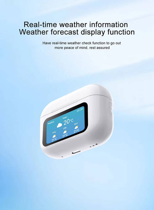 LCD touchscreen in-ear waterproof sports headphones