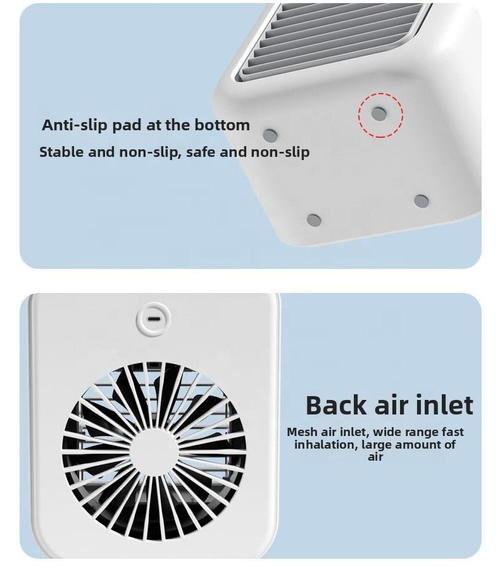 Spray cooling desktop fan