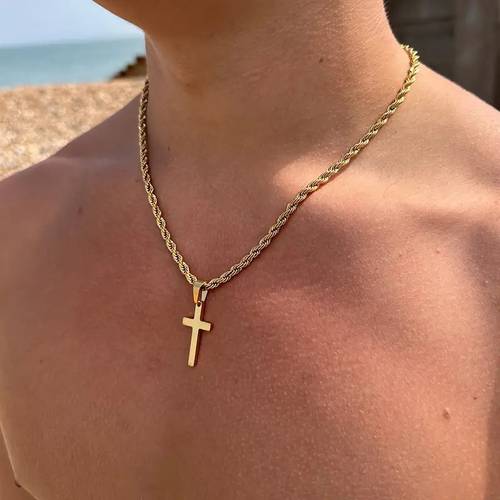 cross pendant necklace men