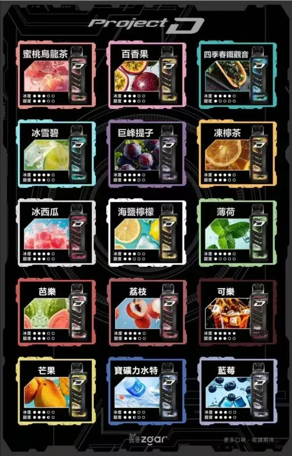 Ultimate Enhanced ZGAR冰熊卡帶15000口拋棄式電子煙 大電池續航＋可調節功率