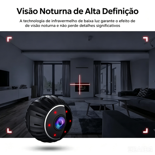 Mini câmara espiã escondida, câmara babysitter sem fios, câmara babysitter Wi-Fi, segurança residencial HD 1080P DVR