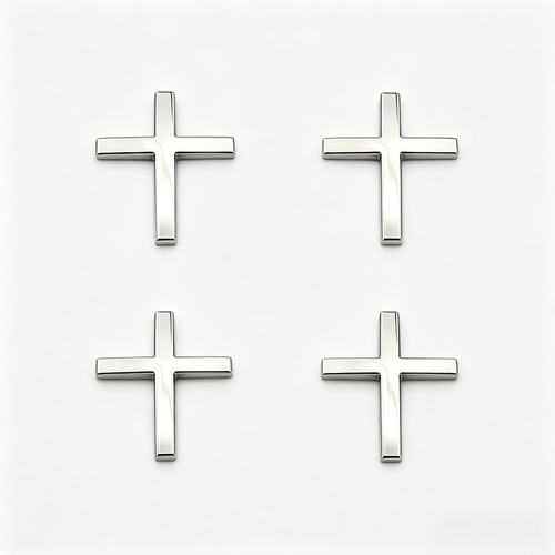 Adesivo decorativo para o exterior do carro, com design em forma de cruz. Ideal para motocicletas e SUVs. Fácil de aplicar. Deixa o carro com aparência mais estilosa e elegante.