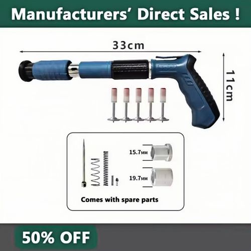 Handheld Powerful Concrete Nail Gun Dedicated Mini Cannon Nailer Wall Concrete Nail Gun Flooring Roofing Framing Palm Gun