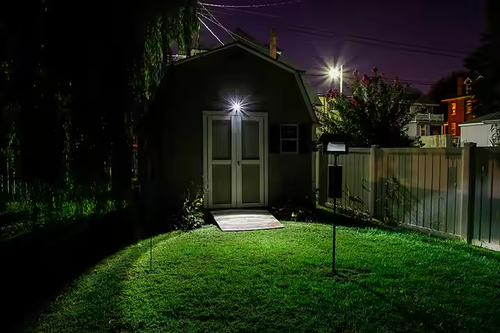 Patio Lighting Low Voltage Security Solar Panel Flood Light