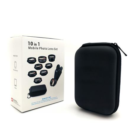 立见 手机镜头套装组合十合一鱼眼广角微距长焦CPL滤镜拍照摄影