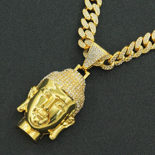 Fashion Wear Necklace Accessories Hip Hop Rap Pendant Necklace Diamond Cuban Chain