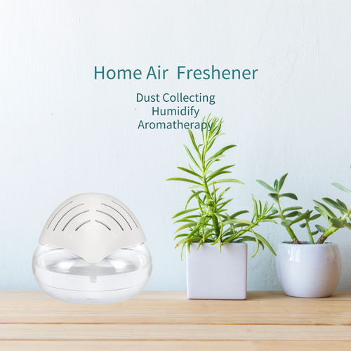 Aromatherapy Diffuser Leaf Type Creative Purifier Pollen Removal Odor Deodorant Fresh Humidifying Atomizer, Black